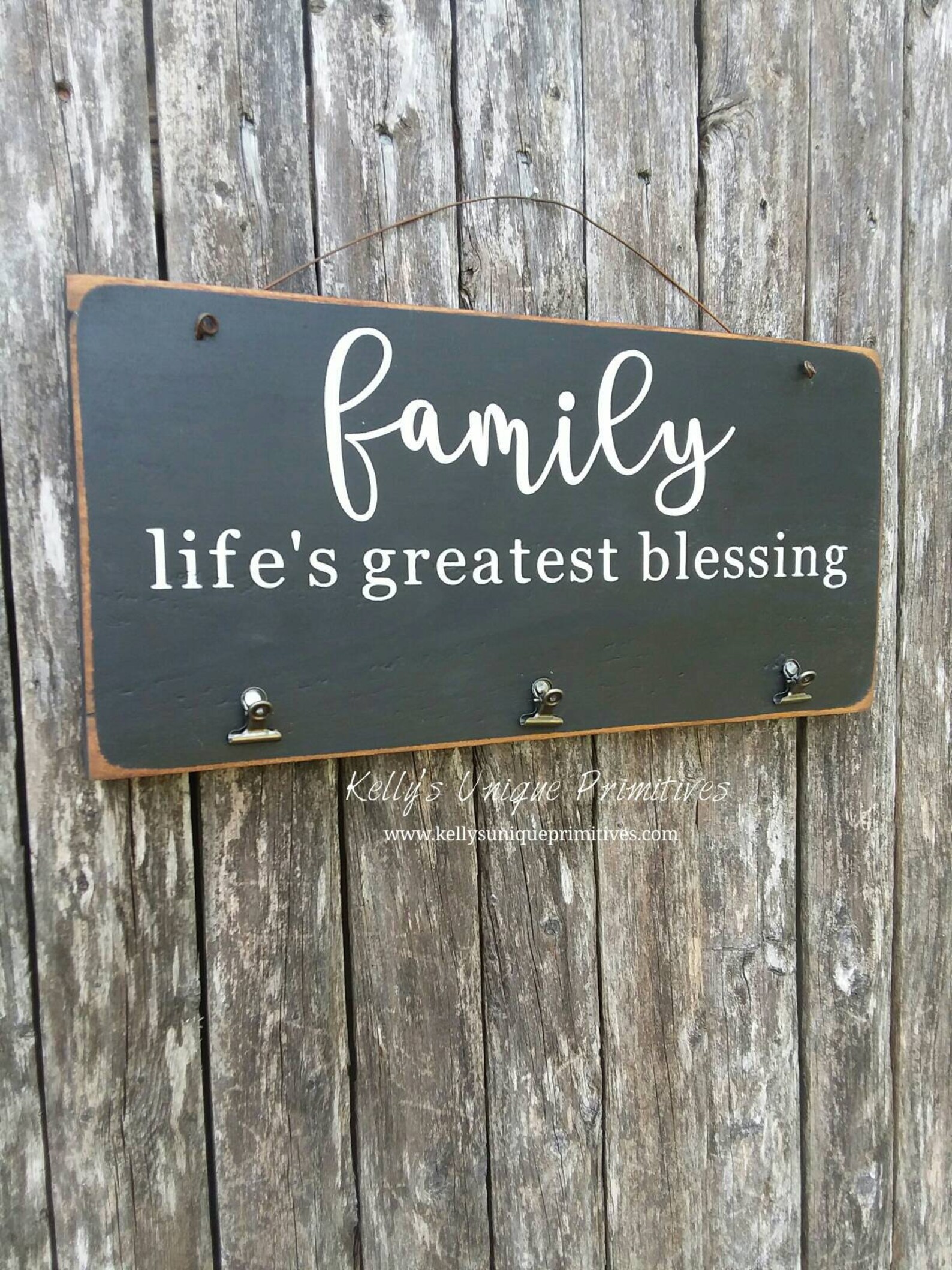 Family Life's Greatest Blessing Picture Sign Frame Family Etsy
