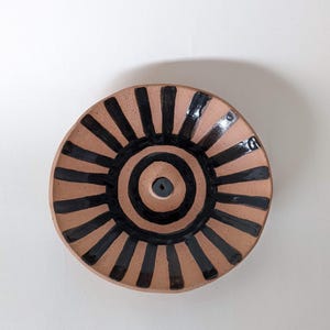 Sun in Black Incense Holder - Catchall, Jewelry dish, ring dish, palo santo holder.