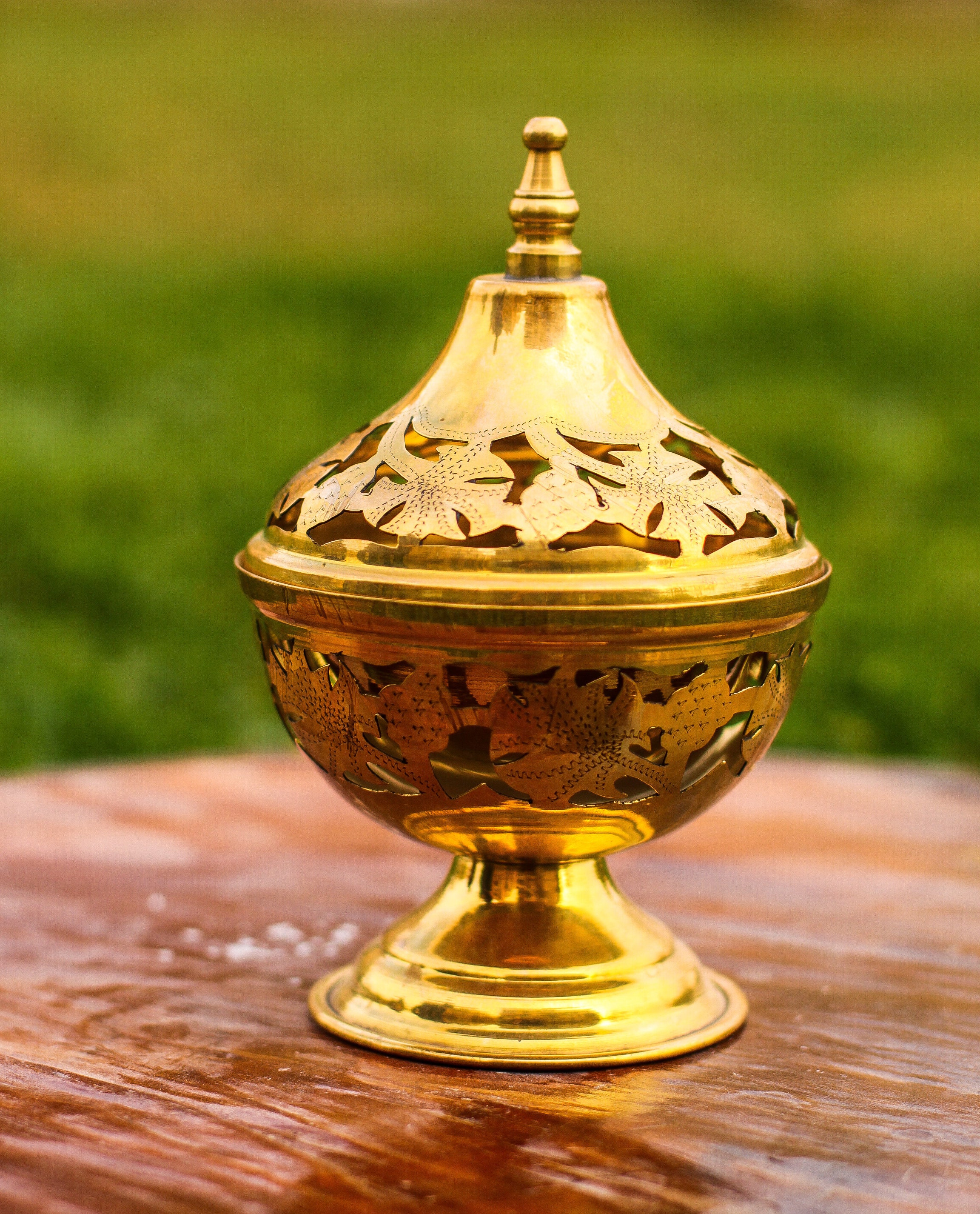 Unique Brass Incense Burner Islamic Art Hand Antique Etsy