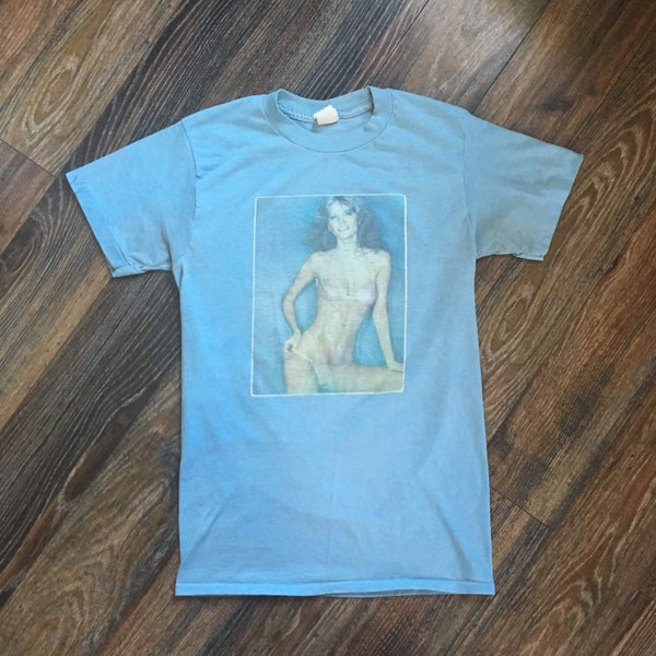 Vintage 70's 50/50 Soft Cheryl Tiegs Bikini Graphic Unisex T-Shirt