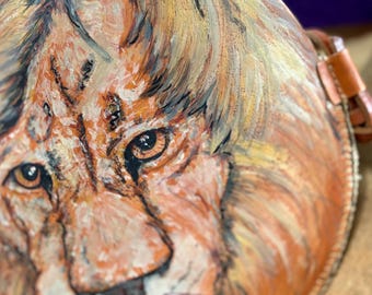 Sac à bandoulière rond LIONS