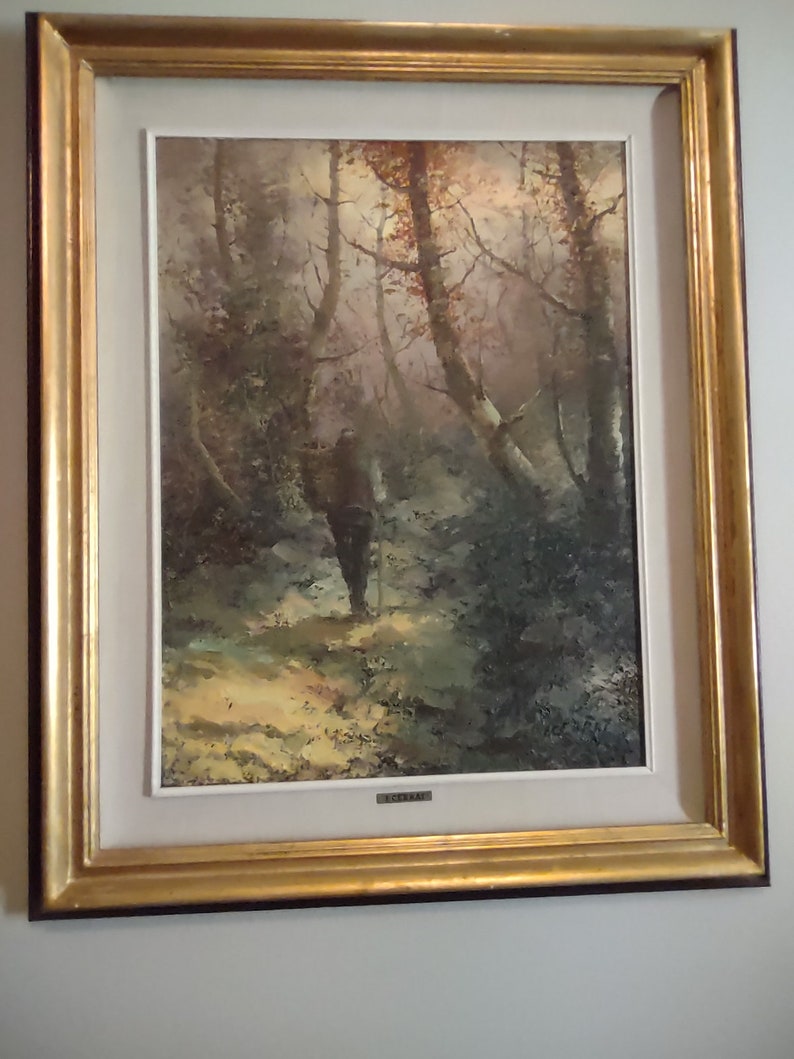 Vintage Original Oil On Canvas c. 1968 Ivano Cerrai Italian b. 1926 image 1