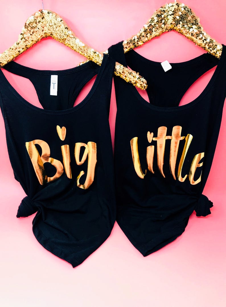Big Little Gbig Ggbig Sorority Tanks Big Little Reveal Etsy