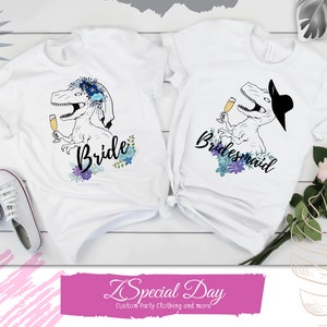 Bachelorette Party Shirts, T-Rex Bride, Bridesmaid Proposal Gift, Bachelorette Party Ideas, Bridesmaid Shirts, Custom Bachelorette Shirts