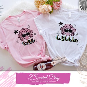 Sorority Reveal Shirts, Bubble Gum Big Little Sorority Shirts, Sorority Big Little Reveal, Big Little T-Shirts, Custom Big Little Shirts