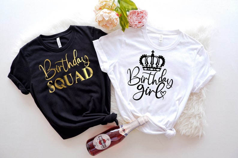 Birthday Girl Birthday Squad Shirts Birthday Custom Shirts - Etsy