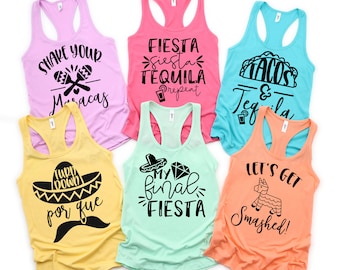 Fiesta Junggesellinnenabschied Shirts, Finale Fiesta Shirt, Let's Get Smashed, Cinco De Mayo Shirt, Shake Your Maracas, Nacho Durchschnittliche Braut Shirt