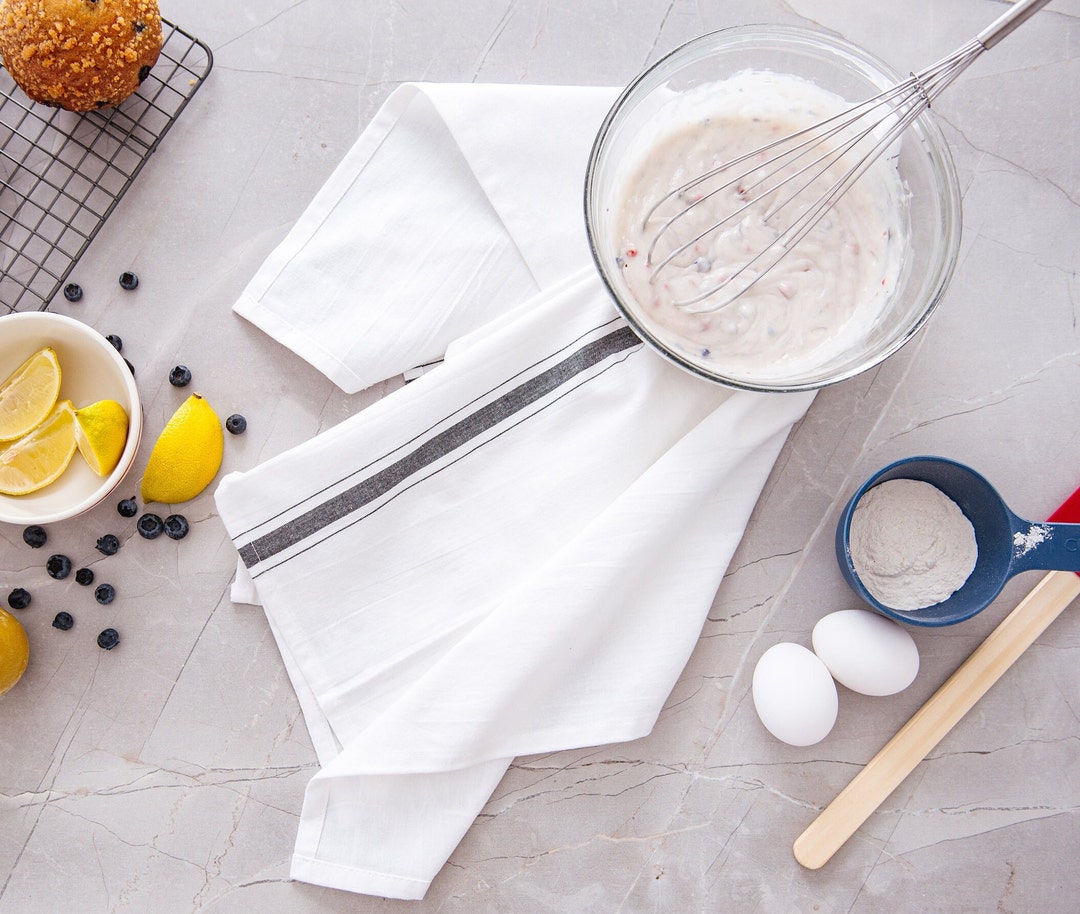 3 Large Kitchen Towels, Uniquely Made for Extra Softness and Super