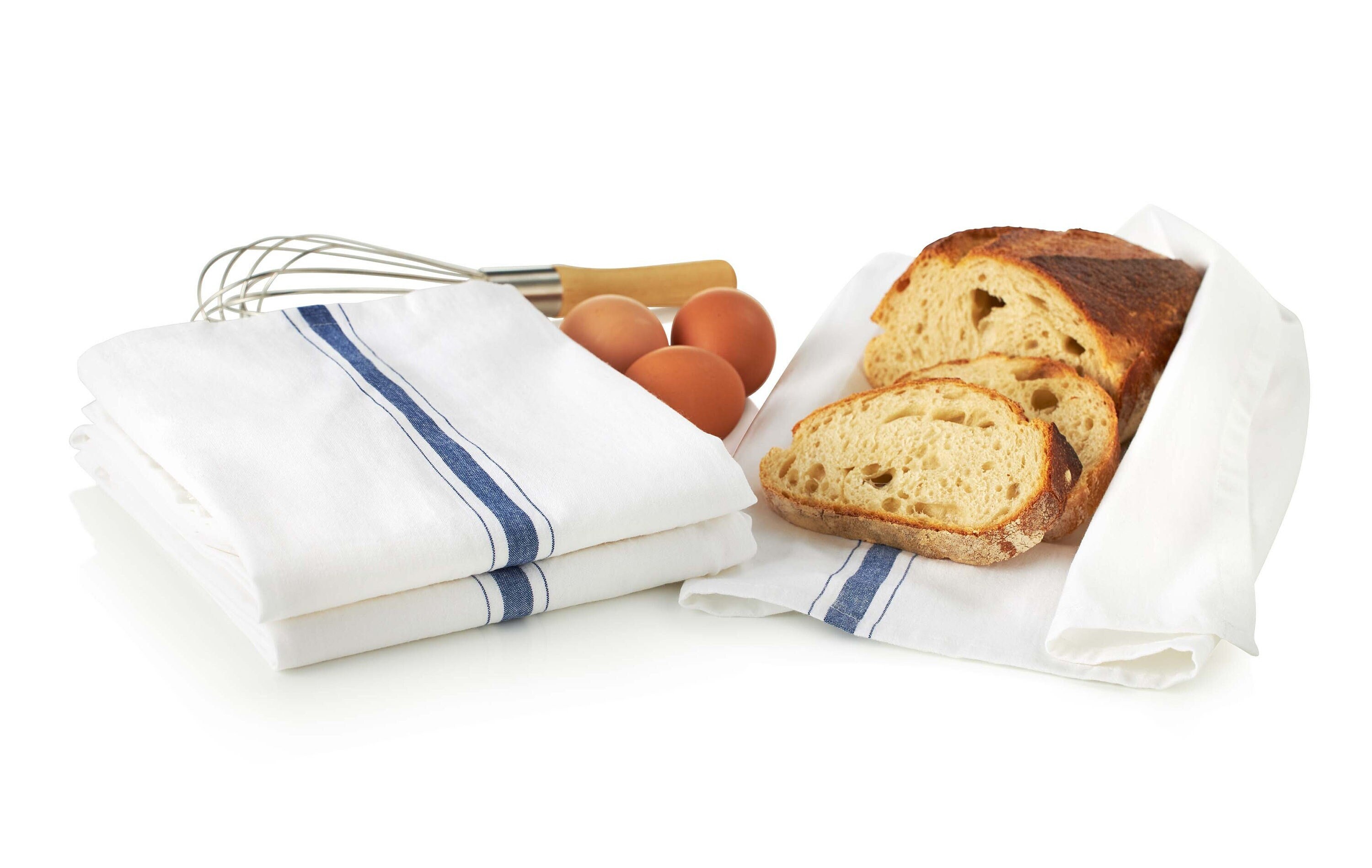 3 Large Kitchen Towels Blue Uniquely Made for Extra Etsy