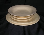 Vintage FIESTA Ivory 5-Piece informal Place Setting