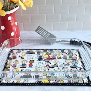 Large 9" x 13" Favorites, Charlie Brown, Peanuts, Casserole, Cookie Sheet, Hot Pad, Trivet, Snoopy