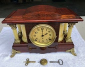 1910 s Antique Seth Thomas Adamantine Mantle Shelf Clock Working Correctly