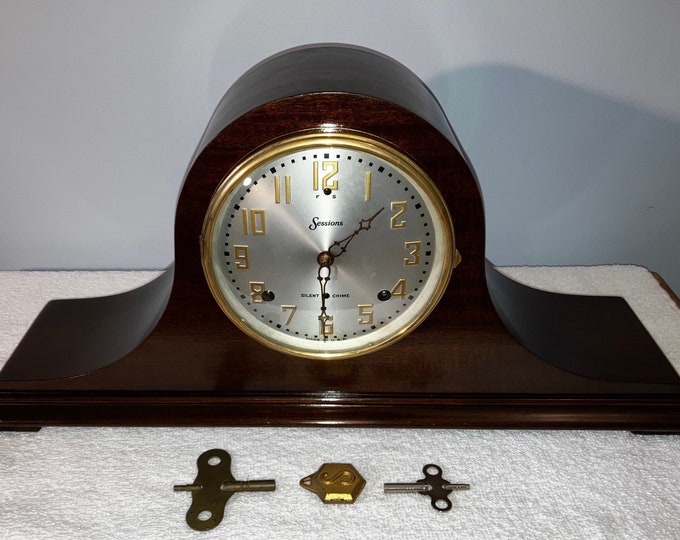 1910s Antique Sessions Mantel Shelf Clock Working Westminster Chimes and Time Etsy