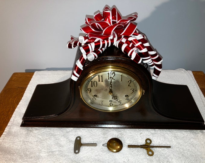 1930's Antique Seth Thomas Mantel Shelf Clock Working Correctly