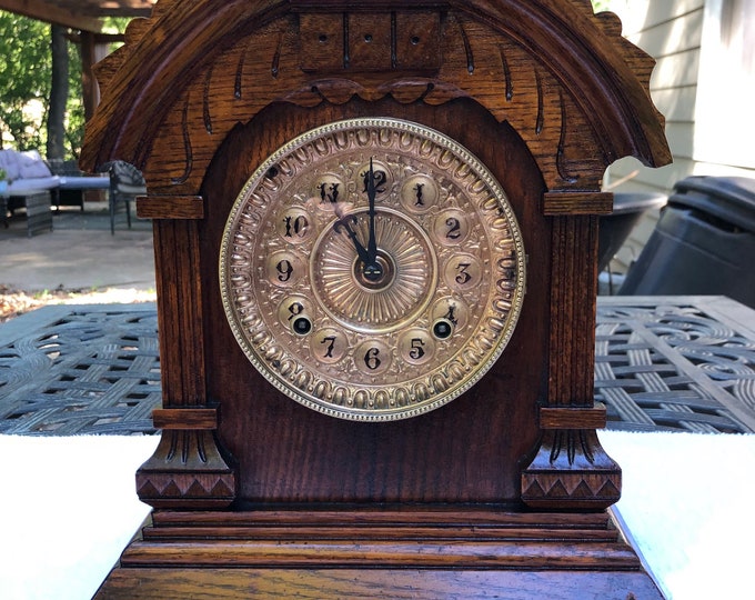 1890s Antique Ansonia Mantel Kitchen Shelf Clock Working Correctly in ...