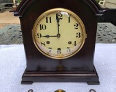 1900 s Antique Waterbury Mantel Shelf Clock Working Correctly Westminster Chimes
