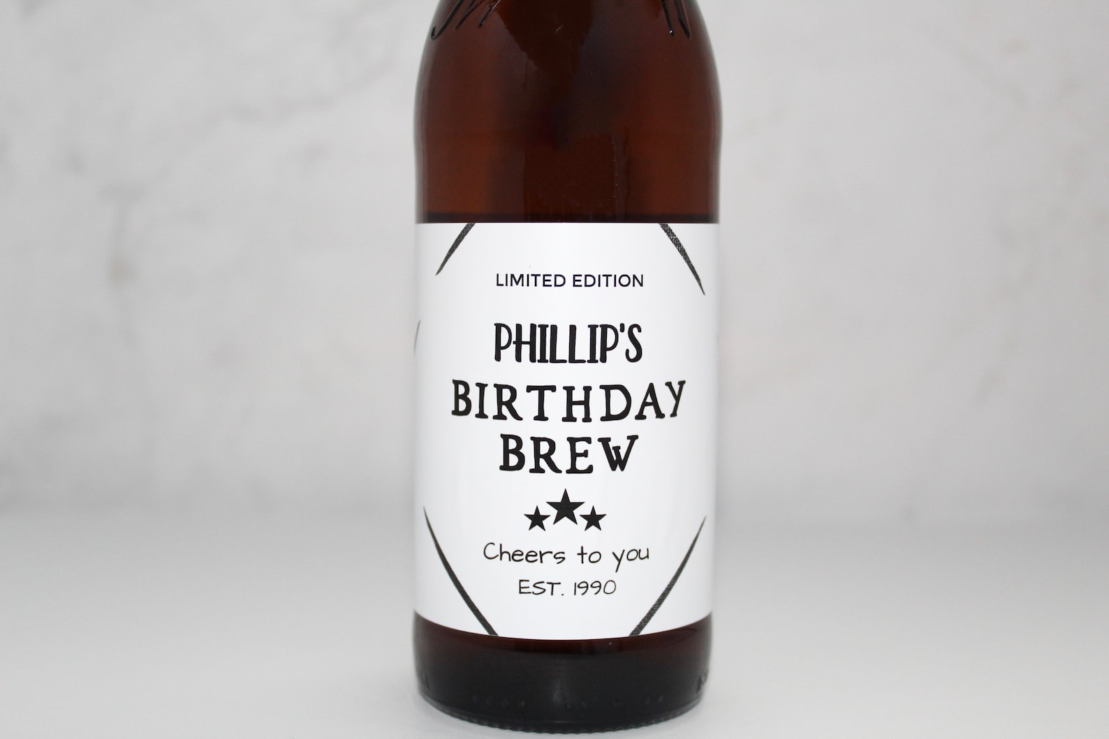 Birthday Beer Labels Custom Birthday Gift Personalized Etsy