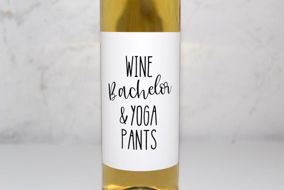 yoga wine bottle
