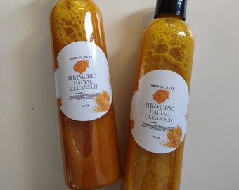 Turmeric Aloe Facial Cleanser All Natural/Aloe Face Wash/Turmeric Face Wash/Red, dry, Irritated skin