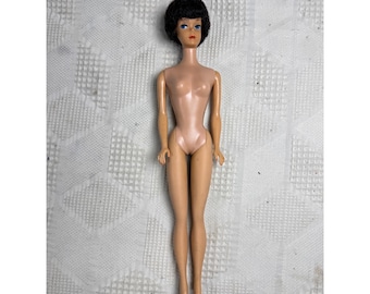 Original Barbie MCMLVIII Brunette Bubble Cut Hair Vintage Mattel 1960 Japan