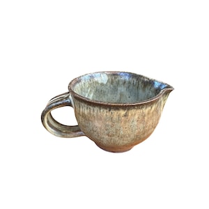 Vintage Handmade Pottery Creamer, creamer, vintage creamer, handmade pottery creamer, vintage pottery, vintage home decor, handmade creamer