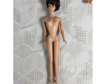 Vintage Barbie Doll By Mattel 1962 Brunette Bubble Cut Hair Japan