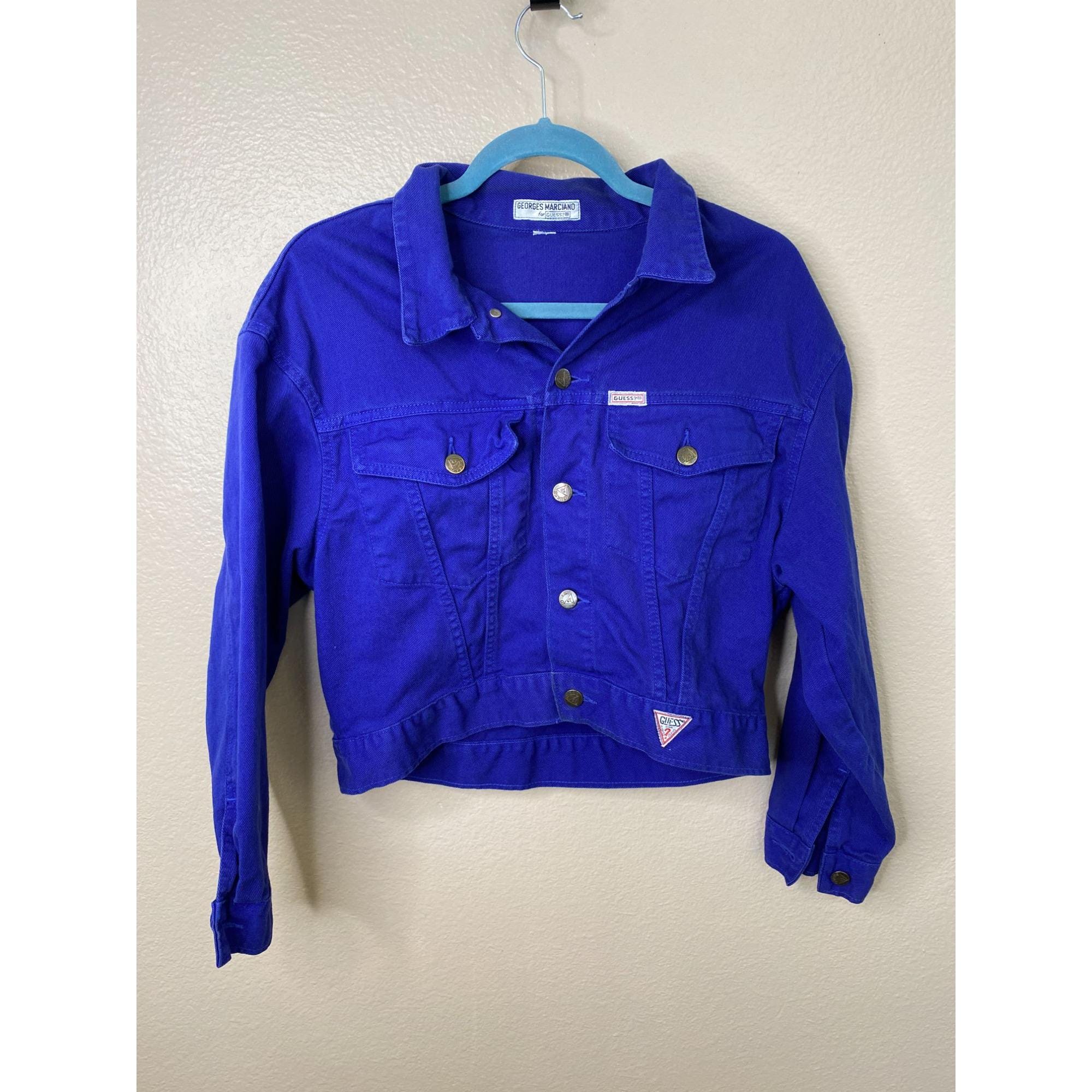 Georges Marciano Guess レディース クロップドデニムジャケット 