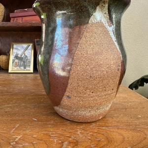 Vintage Handmade Studio Pottery Vase, vintage studio pottery, vintage vase, handmade vase, stoneware vase, vintage stoneware vase