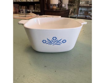 Vintage Corning Ware Kornblume ein und drei Viertel Qt Auflaufform