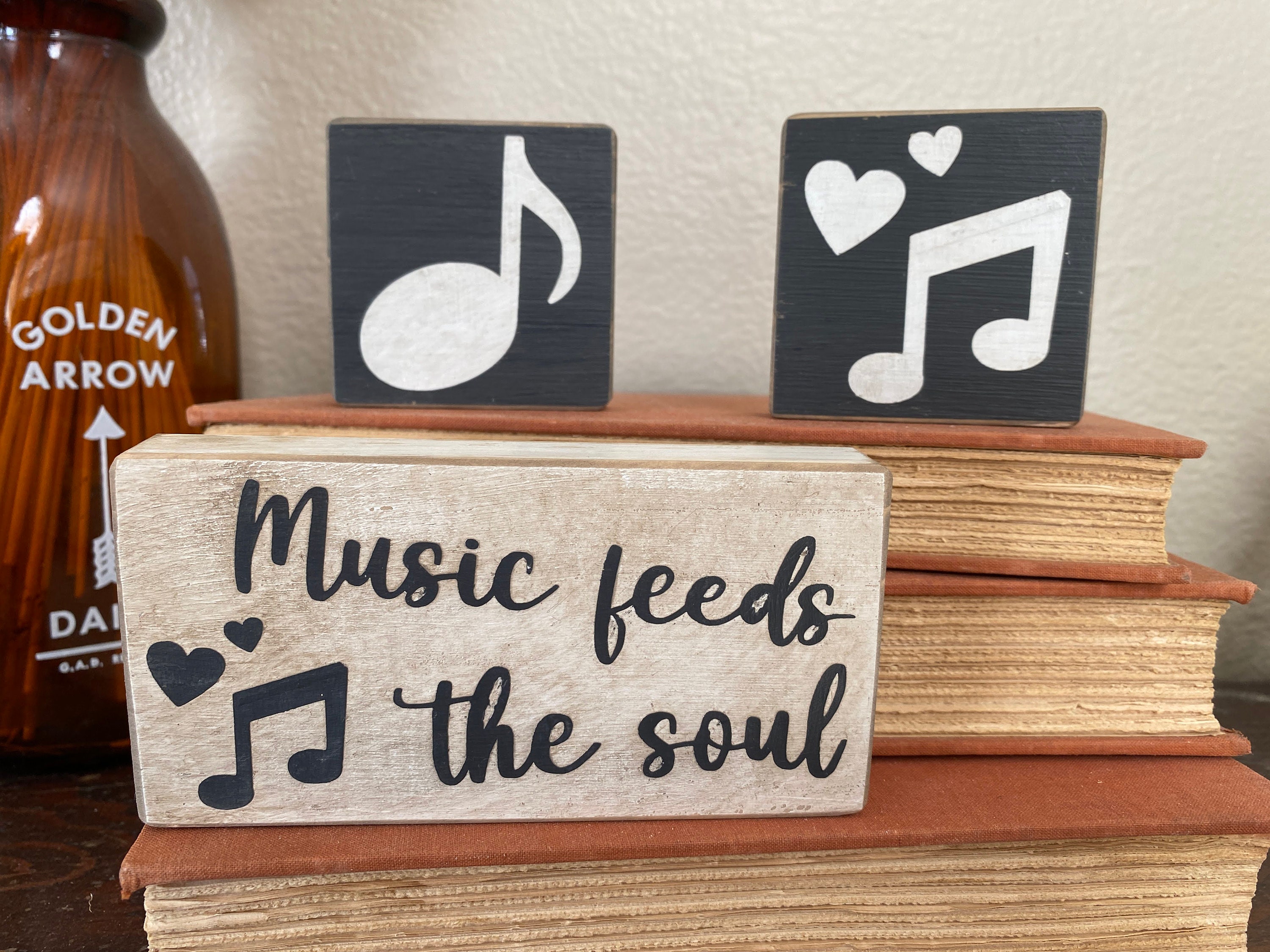 16x Music Notes Wooden Craft Shapes Wood DIY Decoration Notes Plaque MDF