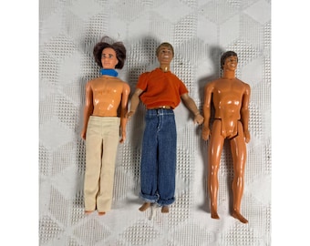 Vintage 1970s Mattel Ken Dolls Lot Of 3 w Clothes Collectible Mold 1968