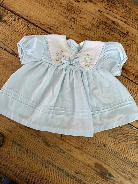 Vestido infantil azul vintage vestido infantil vintage vestido de bebe vestido de ninas ropa vintage ropa de bebe vintage vestido de los anos 80 vestido de los anos 70 Etsy Mexico