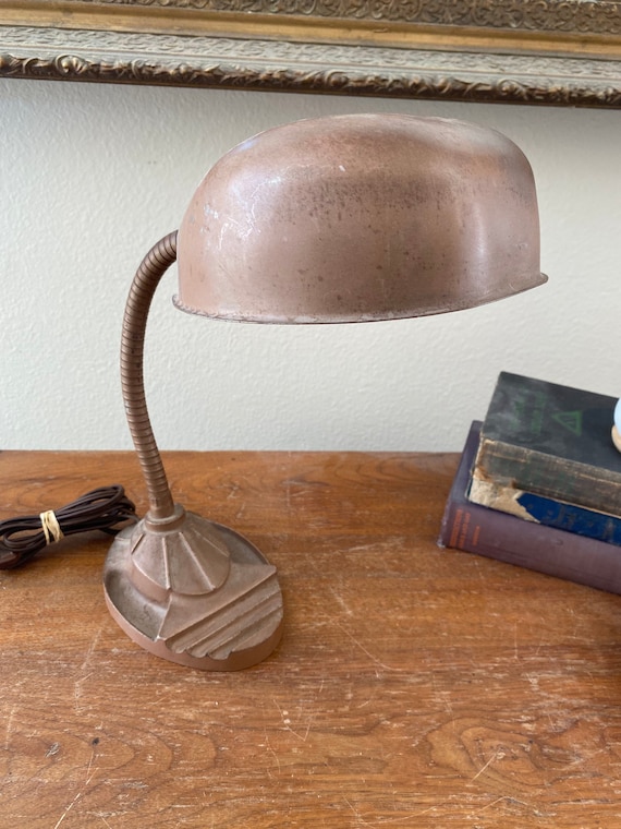 Vintage Richlite Goose Neck Desk Lamp, desk lamp, office decor, home decor,  vintage lamp, lighting, Richlite lamp, goose neck lamp, desk - Etsy.de