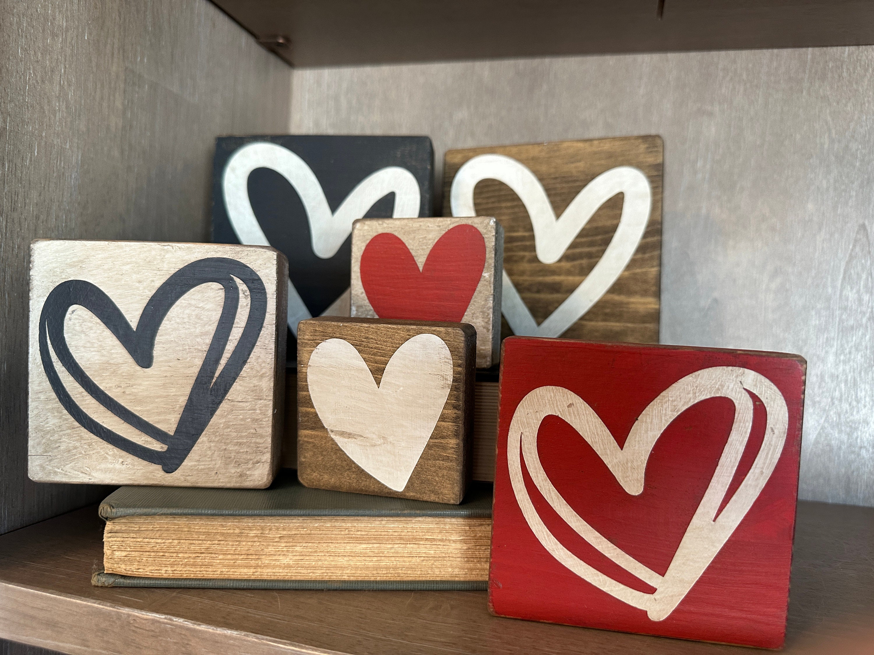Mini Wooden Hearts - Woodlark Shop