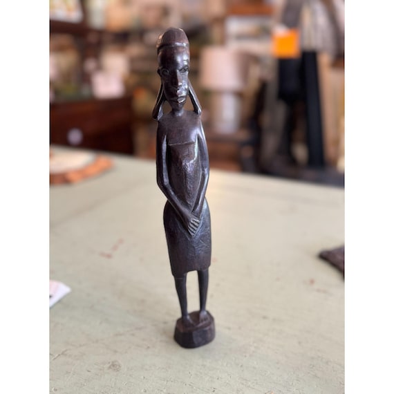 木彫 女性像 ① 置物 オブジェ レトロ アンティーク ビィンテージ 骨董品 木彫り 彫刻◇裸婦像 美人像 女性像 全高約 760mm ⁄ 5.78kg◇ヌード