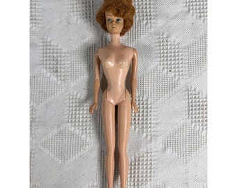 Barbie Doll Vintage Mattel 1962 Red Bubble Cut Hair Japan Collectible
