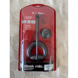 Labtec Desk Mic 524 PC Desktop Microphone For Voice and Video Chat NWB
