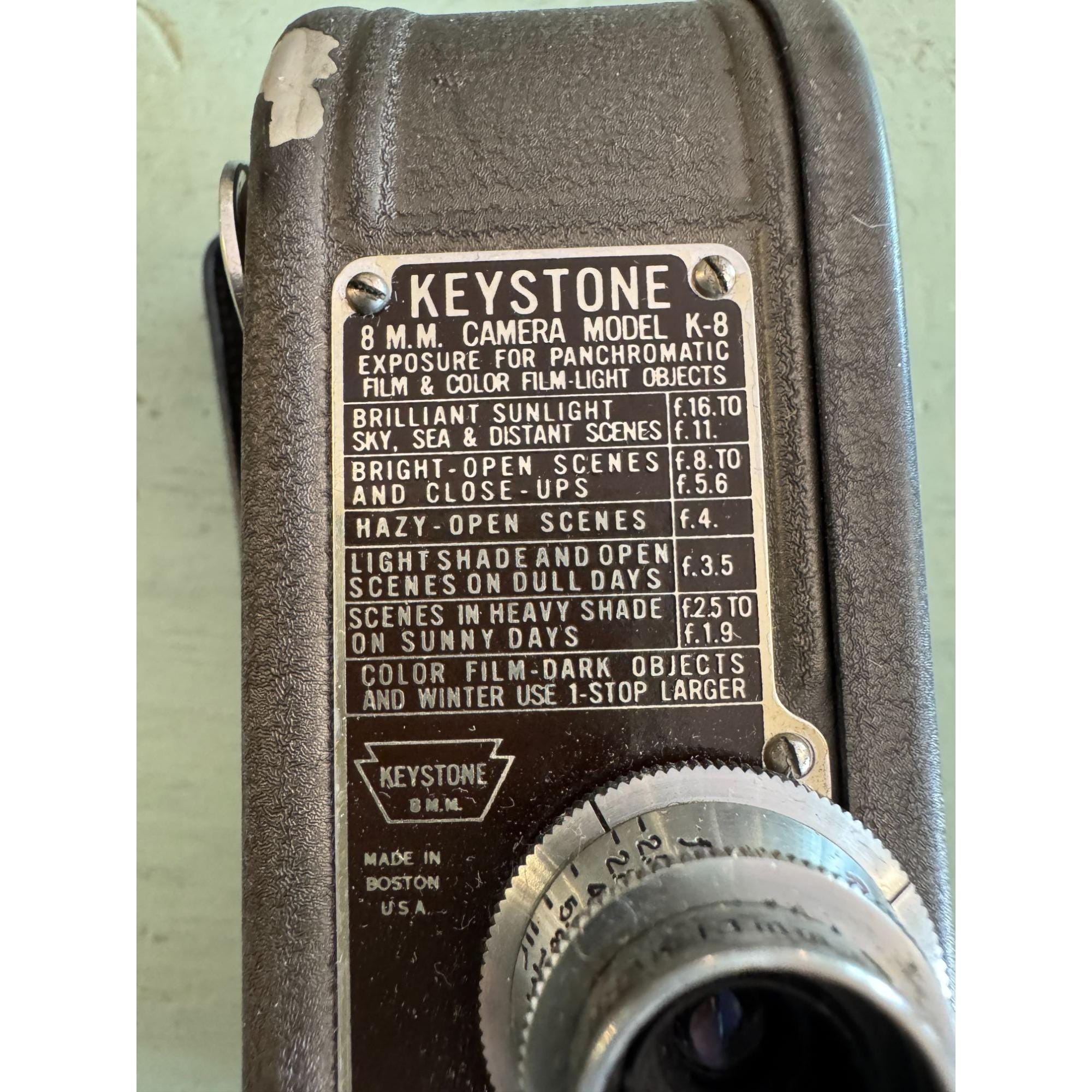 Appareil photo vintage Keystone 8 mm K-36 pour la maison, fabriqué aux États-Unis - Canada