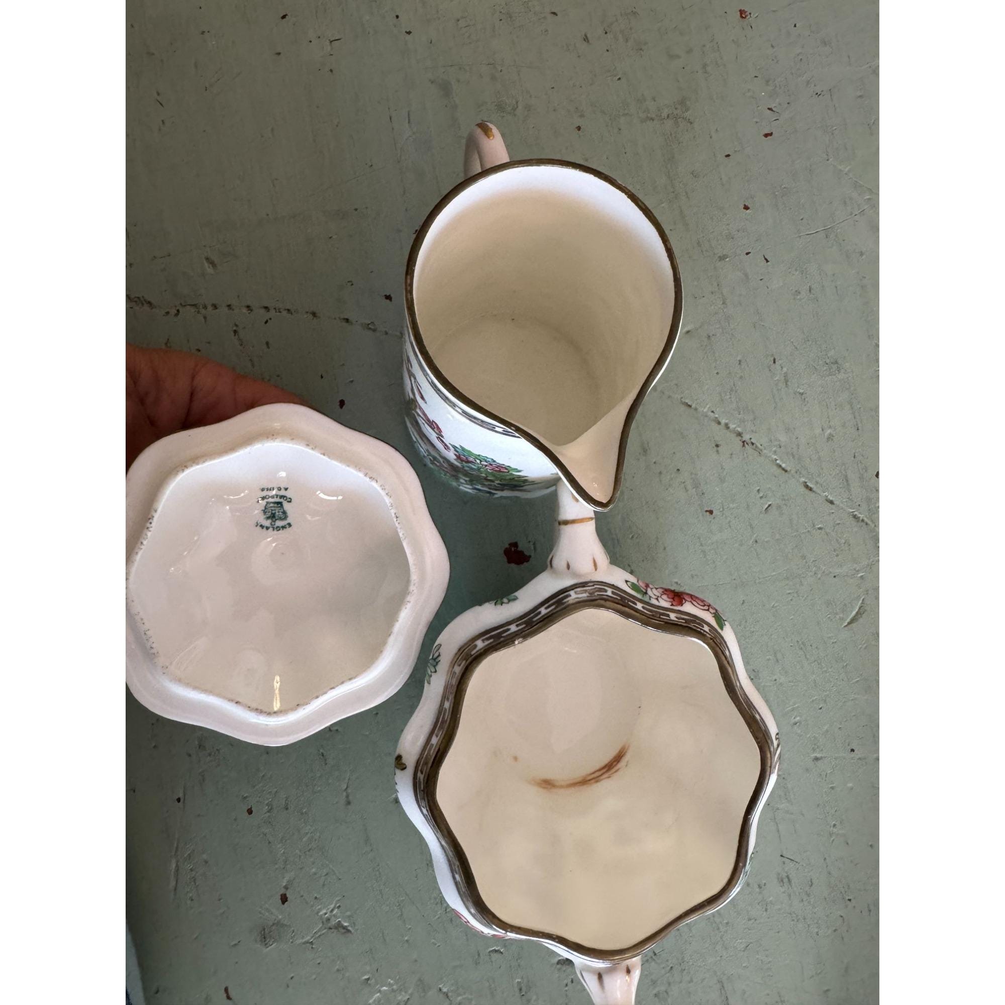 希少 素敵 コールポート インディアンツリー クリーマー＆シュガー