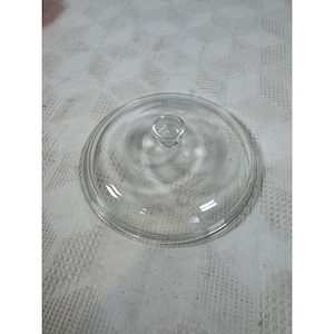 Pyrex helder glazen vervangingsdeksel met handvat, model 623C, vintage vervangingsdeksel
