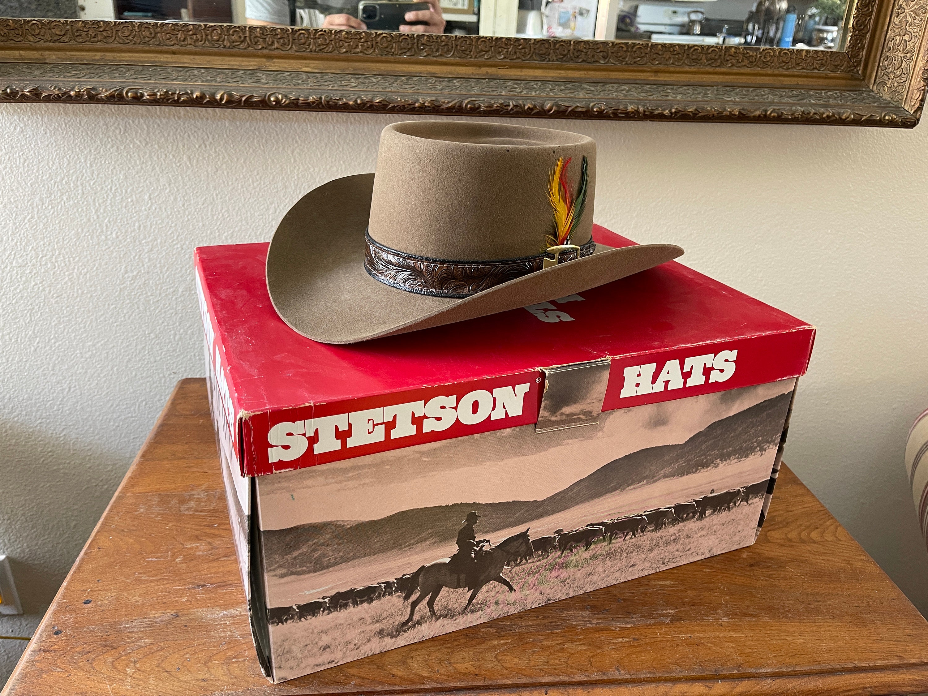 4x Beaver Gambler Western Hat Mens 