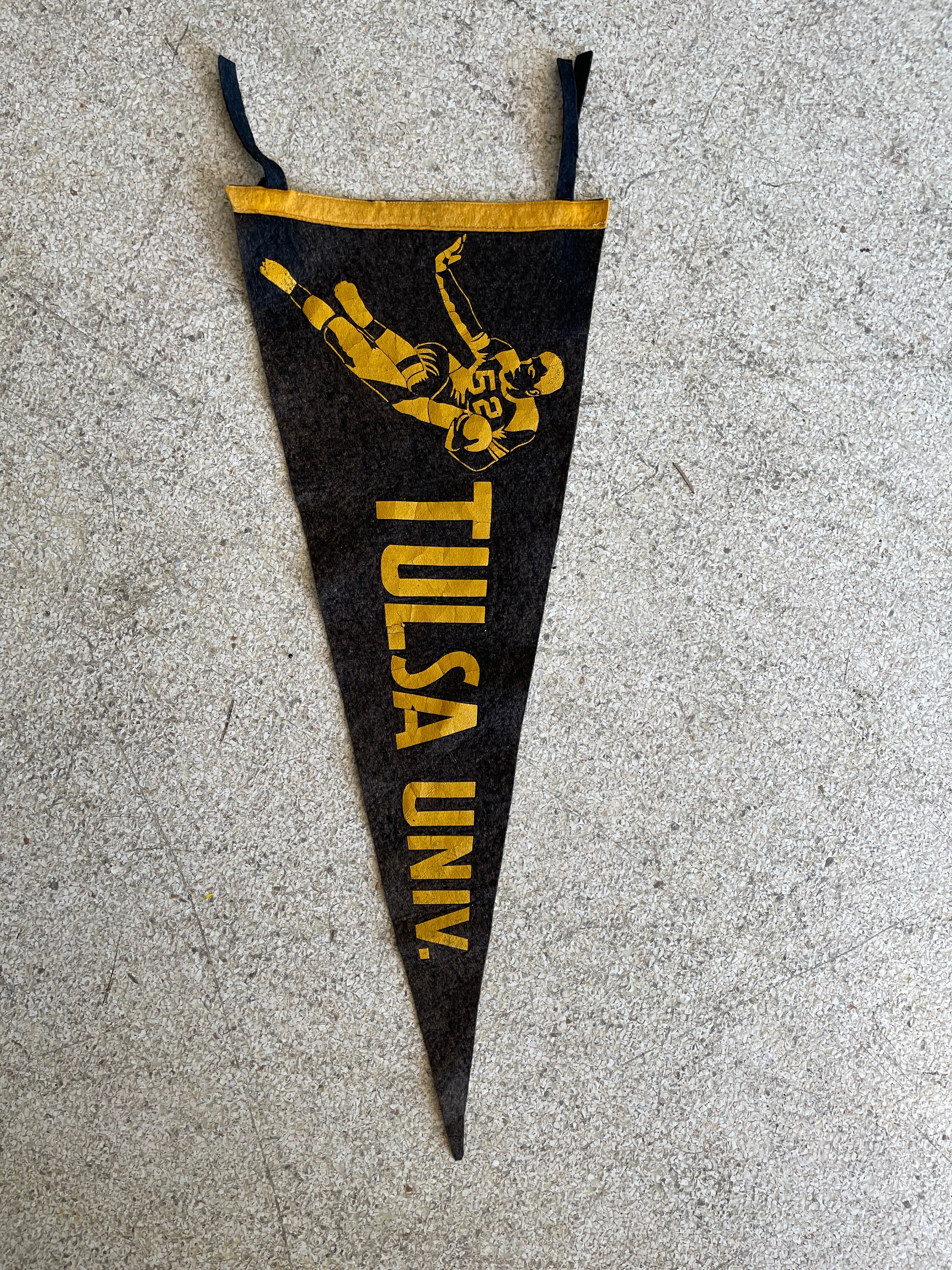 Vintage Tulsa University Felt Football Pennant Football - Etsy