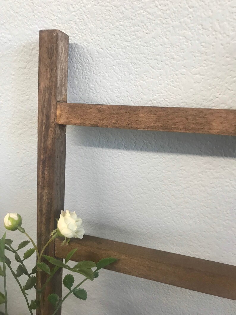 Handgemaakt ehout Mini Ladder Decor Countertop Ladder Etsy