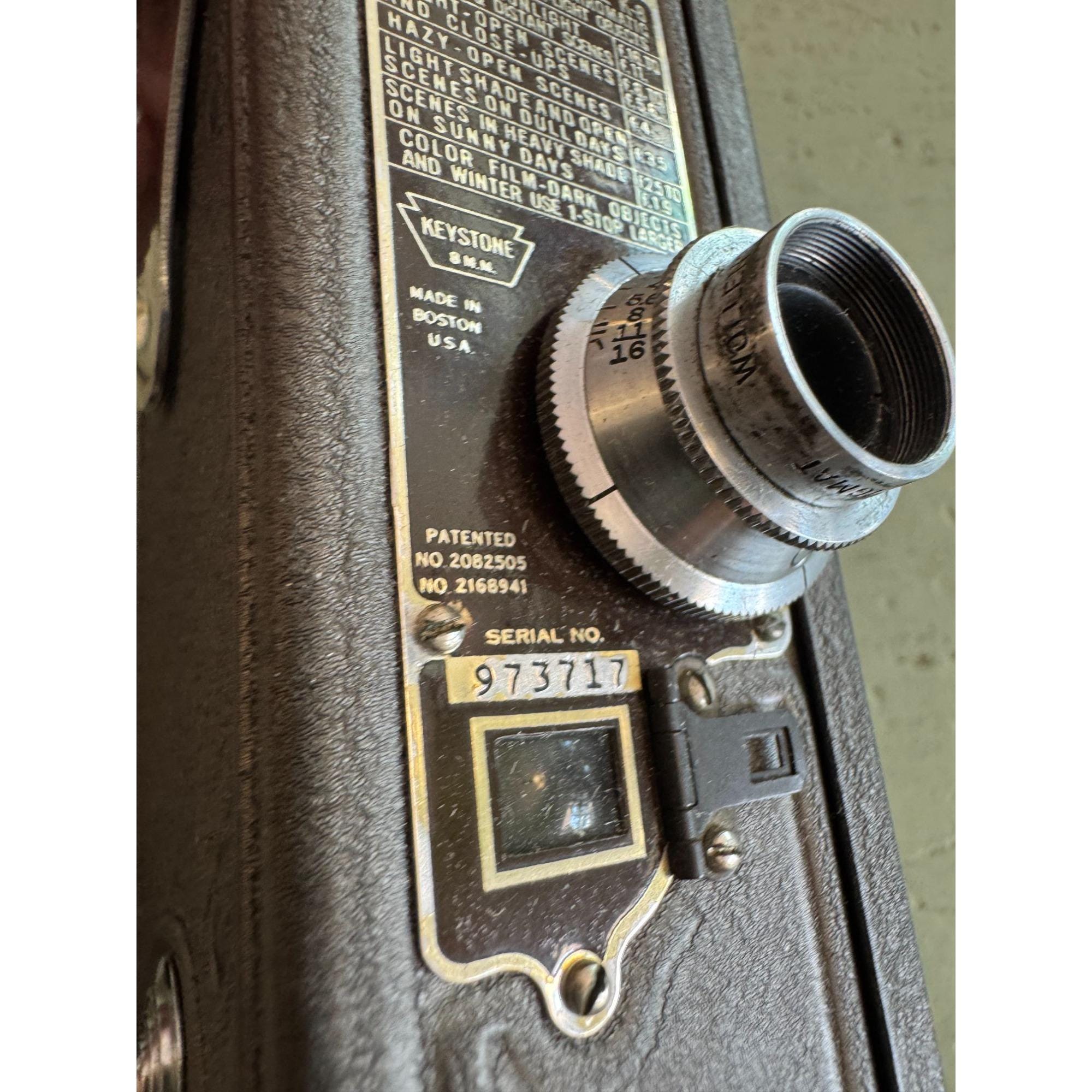 Appareil photo vintage Keystone 8 mm K-36 pour la maison, fabriqué aux États-Unis - Canada