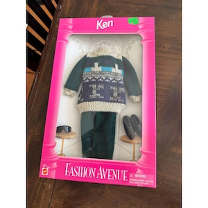 NWB Vintage 1995 Ken Fashion Avenue Collection Real Fashion for Barbie