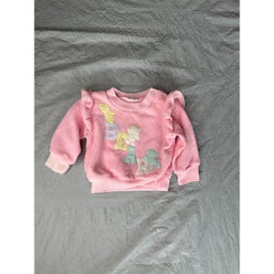 Vintage Infant Pink Bear Sweatshirt, vintage sweatshirt, vintage baby, vintage, 1980s, baby sweatshirt, baby, pink baby sweatshirt