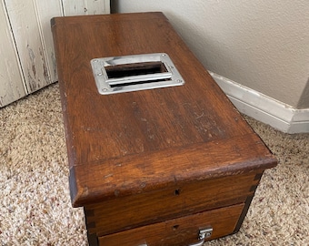 Vintage Antique Wooden British English Cash Register Till Cardiff UK Bell, Cash register, vintage cash register, store cash register