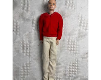 Original Ken MCMLX Barbies Boyfriend Vintage Doll Mattel 1960 Red Sweater Japan