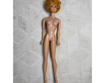 Original Barbie MCMLVIII Blonde Bubble Cut Hair Vintage Mattel 1960 Doll Japan