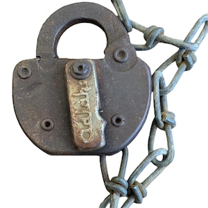 Vintage Norfolk and Western Railway N&W Pressed Steel Warded